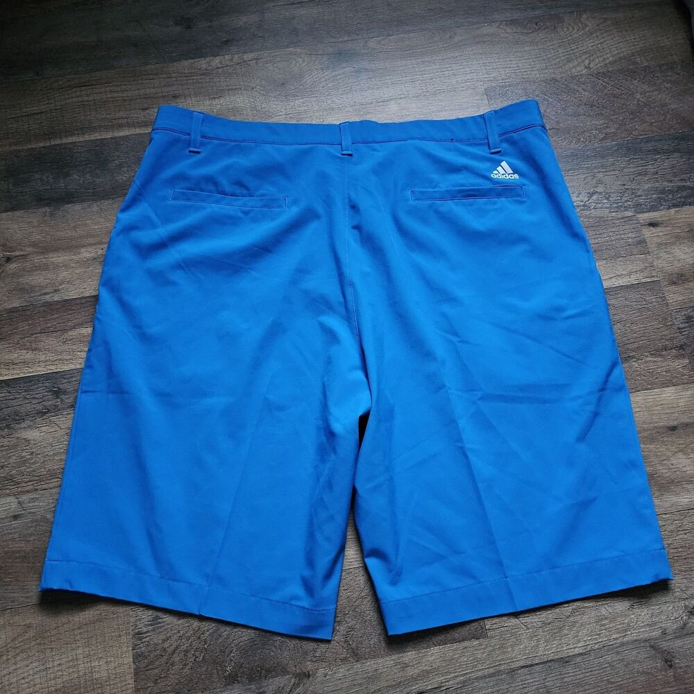 adidas Primegreen Men's Golf Shorts Blue 36W Flat Front Stretch Pockets